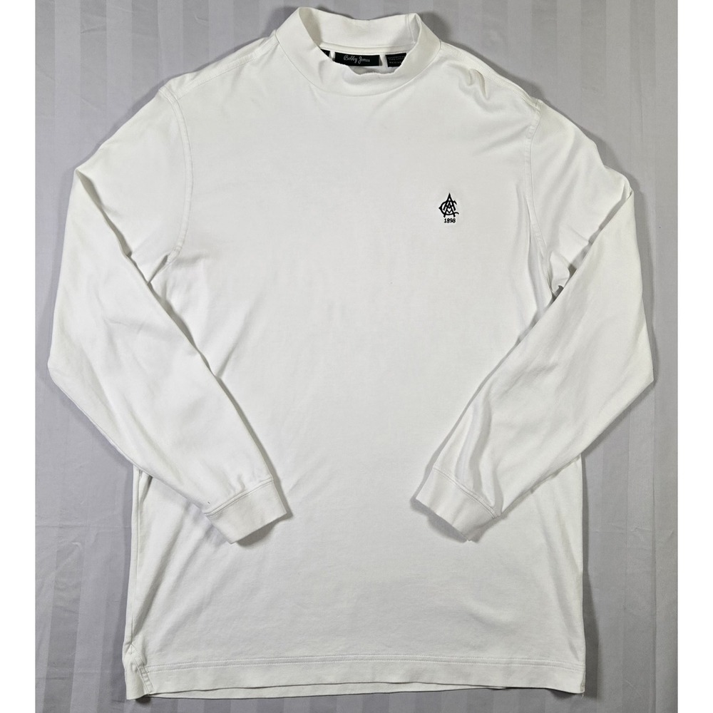 Y2K Bobby Jones Atlanta Athletic Golf Club Peruvian Cotton White L/S Mens M
